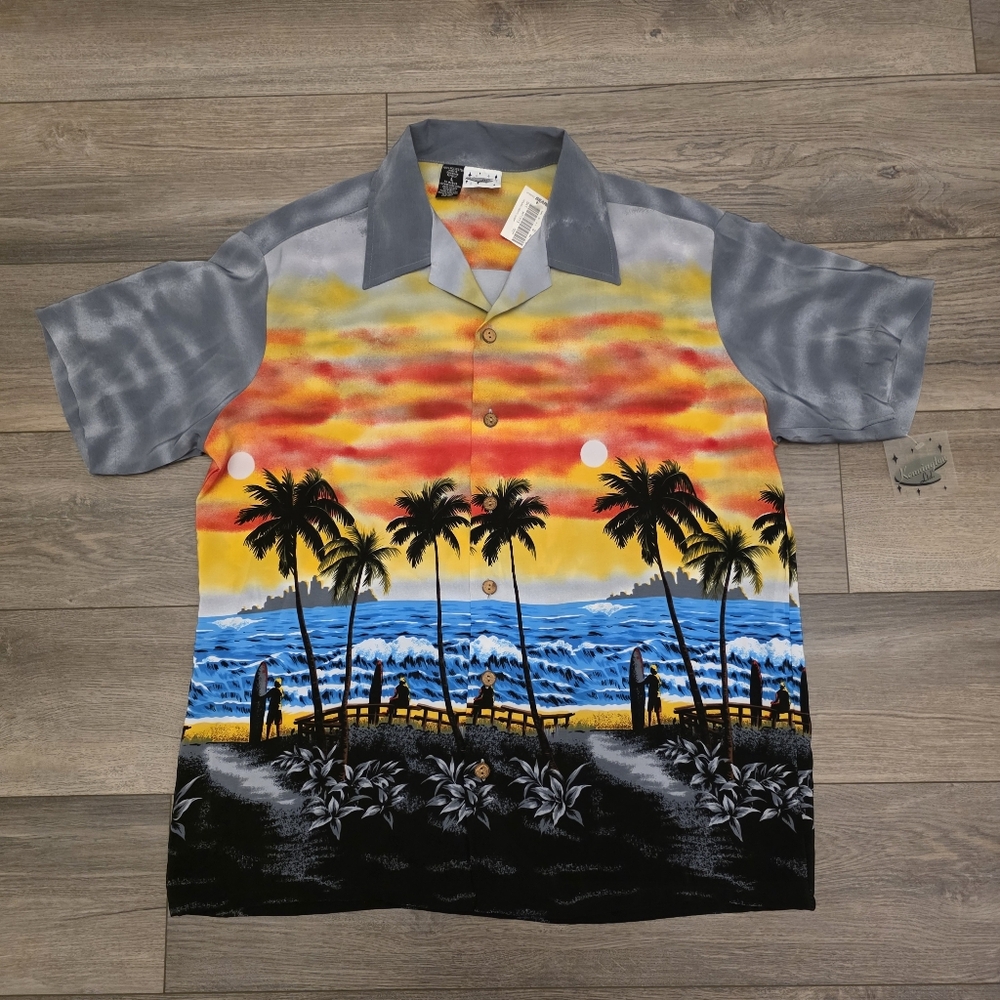 Sears Kennington NWT Vintage Men's Tropical Beach Hawaiian Shirt